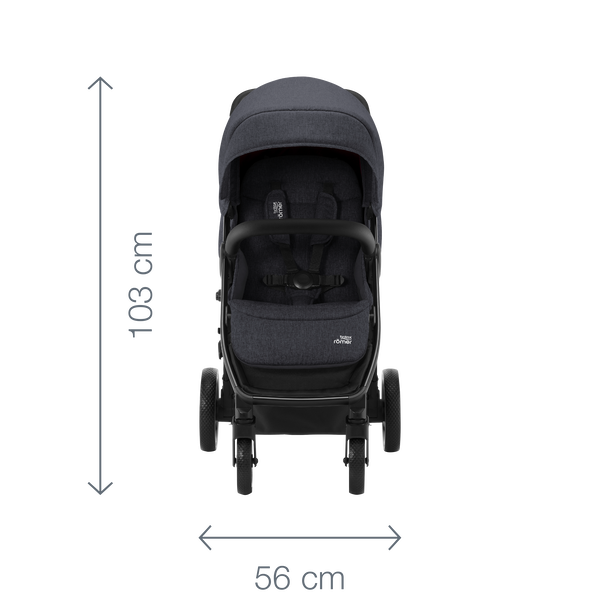 Britax stroller 3 wheel discount