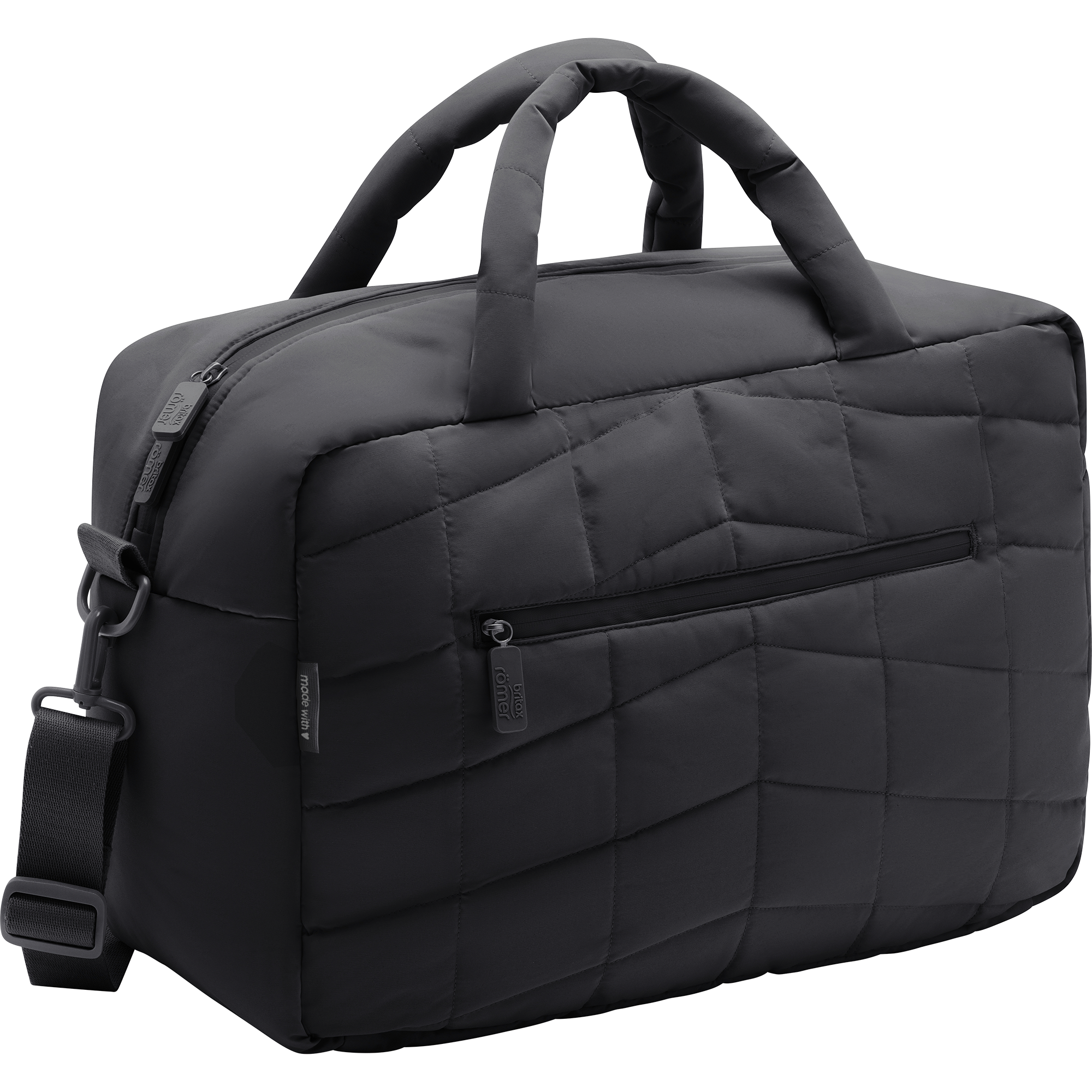 US Customized Quilted ボディー バッグ City Bag - Quilted Leather Crossbody Bag In Black – Pom Pom London